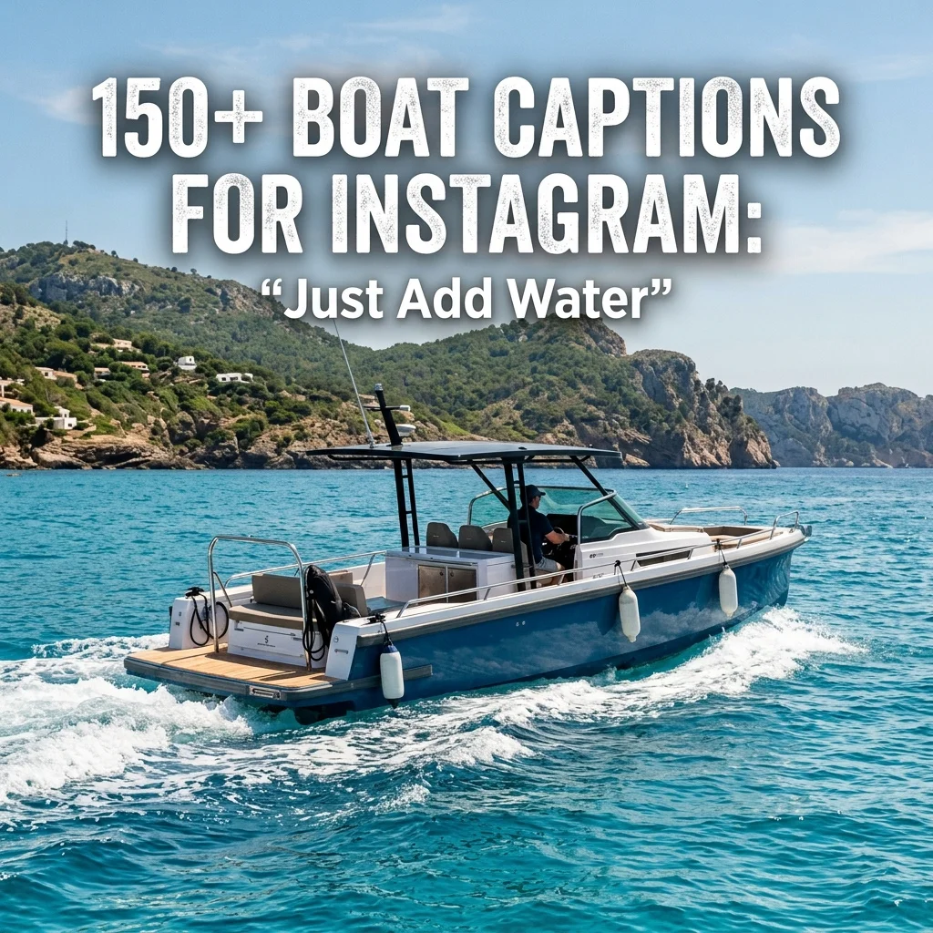 150+ Boat Captions for Instagram: Catchy, Funny & Aesthetic Captions for Your Next Adventure
