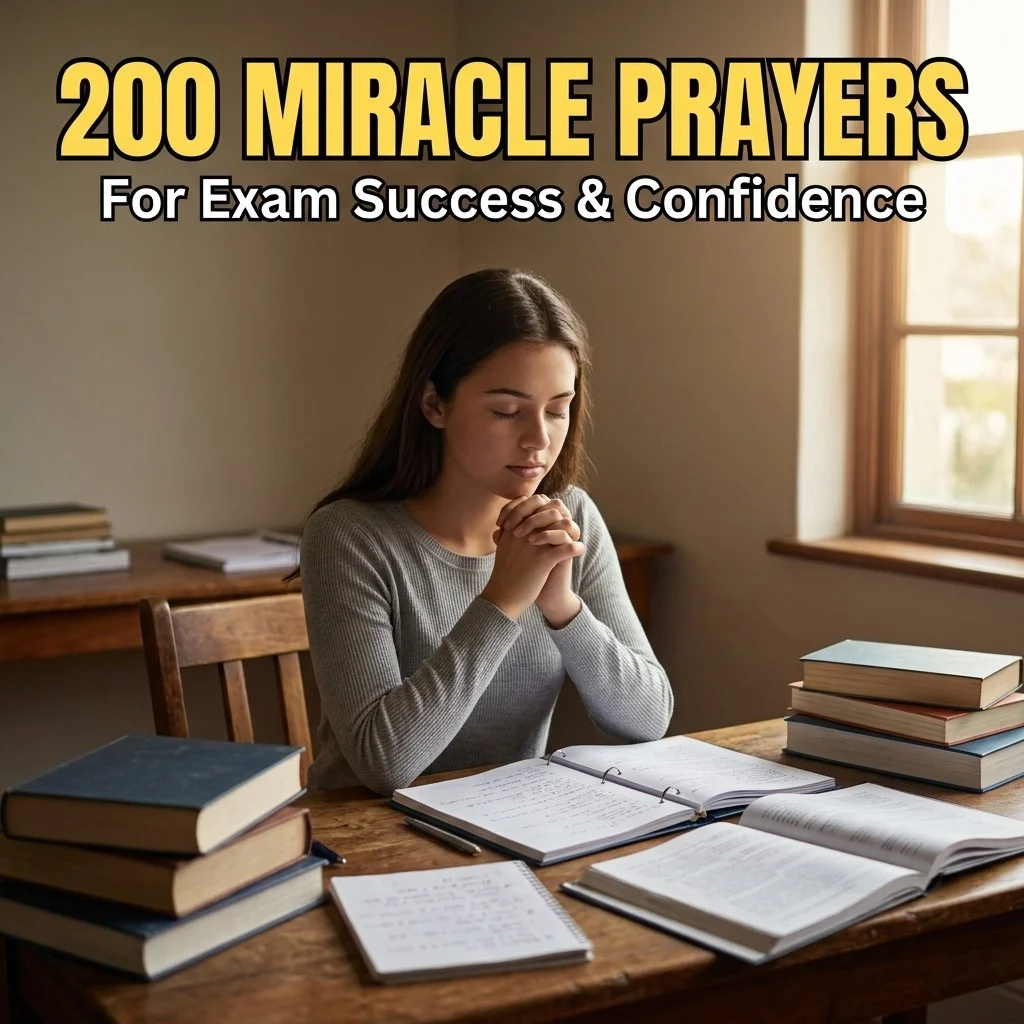 200 Miracle Prayer to Pass Exams: Powerful Prayers for Success, Focus & Confidence