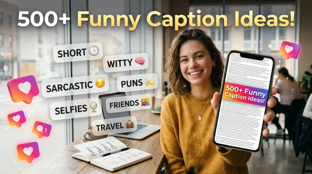 500+ Funny Instagram Captions by Category