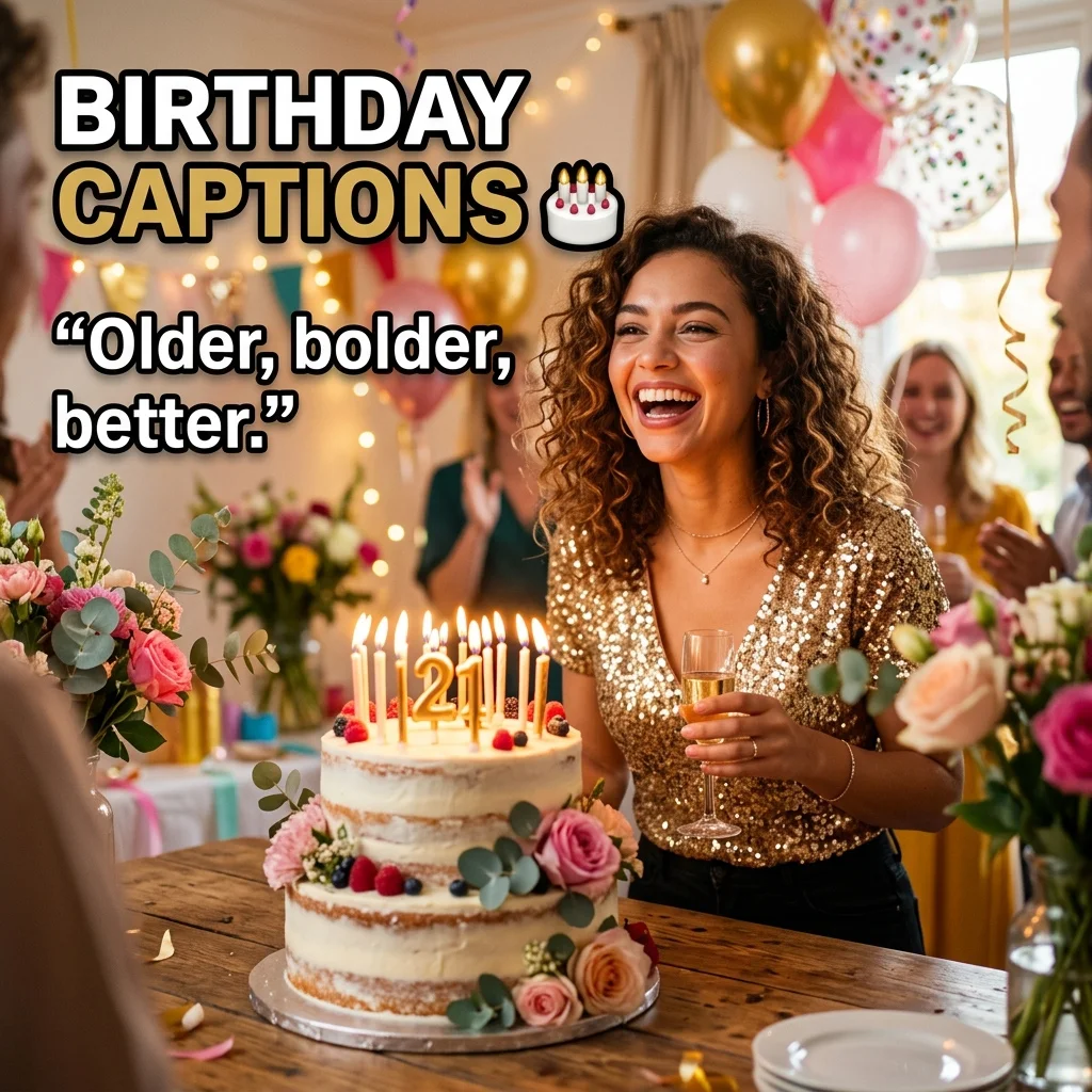 300+ Birthday Captions for Instagram: Funny, Cute & Perfect Ideas for Every Birthday Photo 2 Birthday Captions for Your Own Big Day