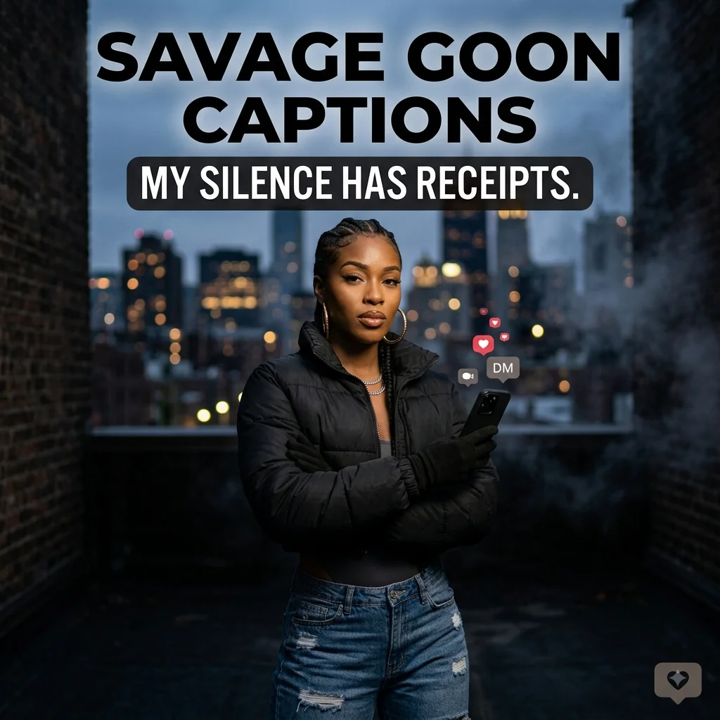 Bold & Savage Goon Captions for Instagram