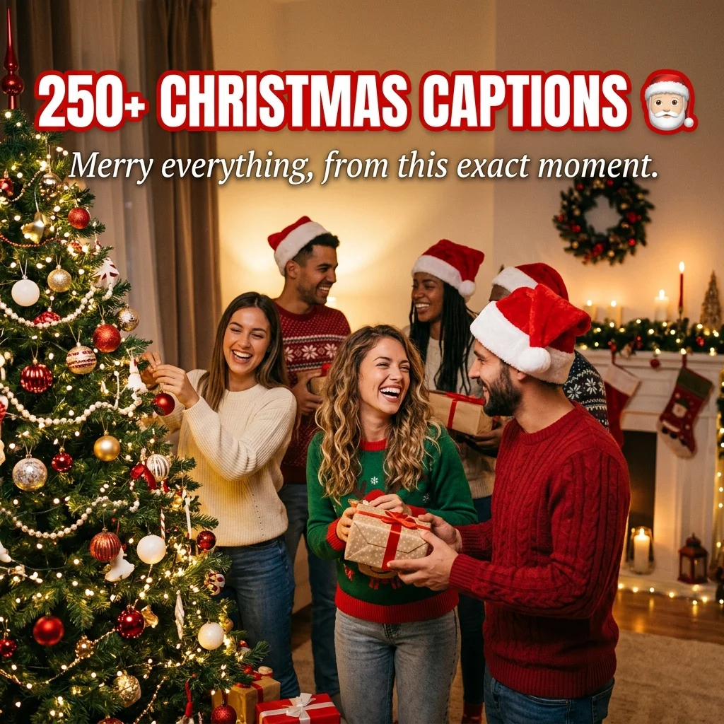 250+ Christmas Captions for Instagram: Festive, Funny & Cute Ideas for Your Holiday Photos