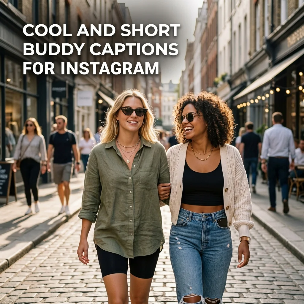 Buddy Captions for Instagram: 200+ Funny, Cute & Cool Captions for You and Your Best Friend 4 Cool and Short Buddy Captions for Instagram