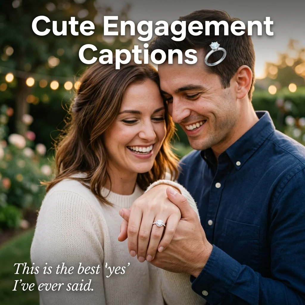 Cute & Romantic Engagement Captions for Instagram