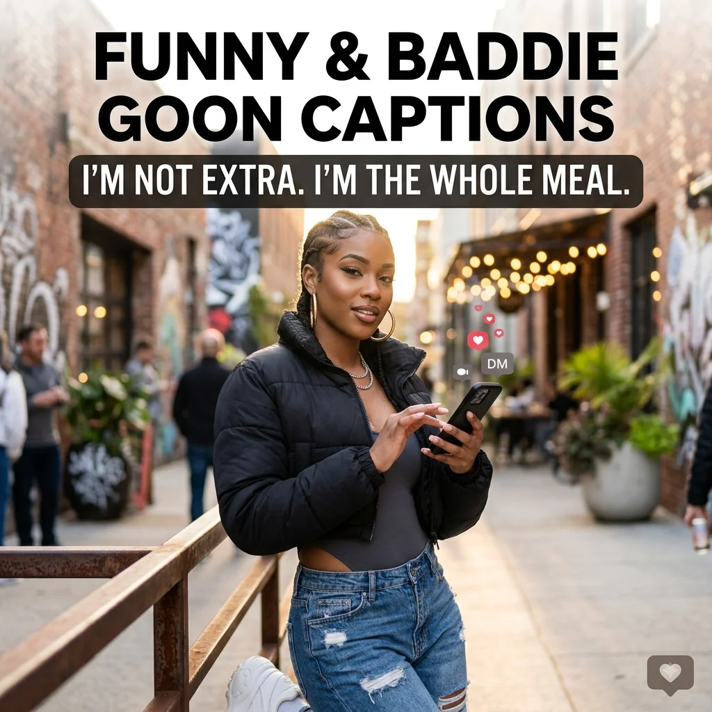 Funny & Baddie Goon Captions for Instagram