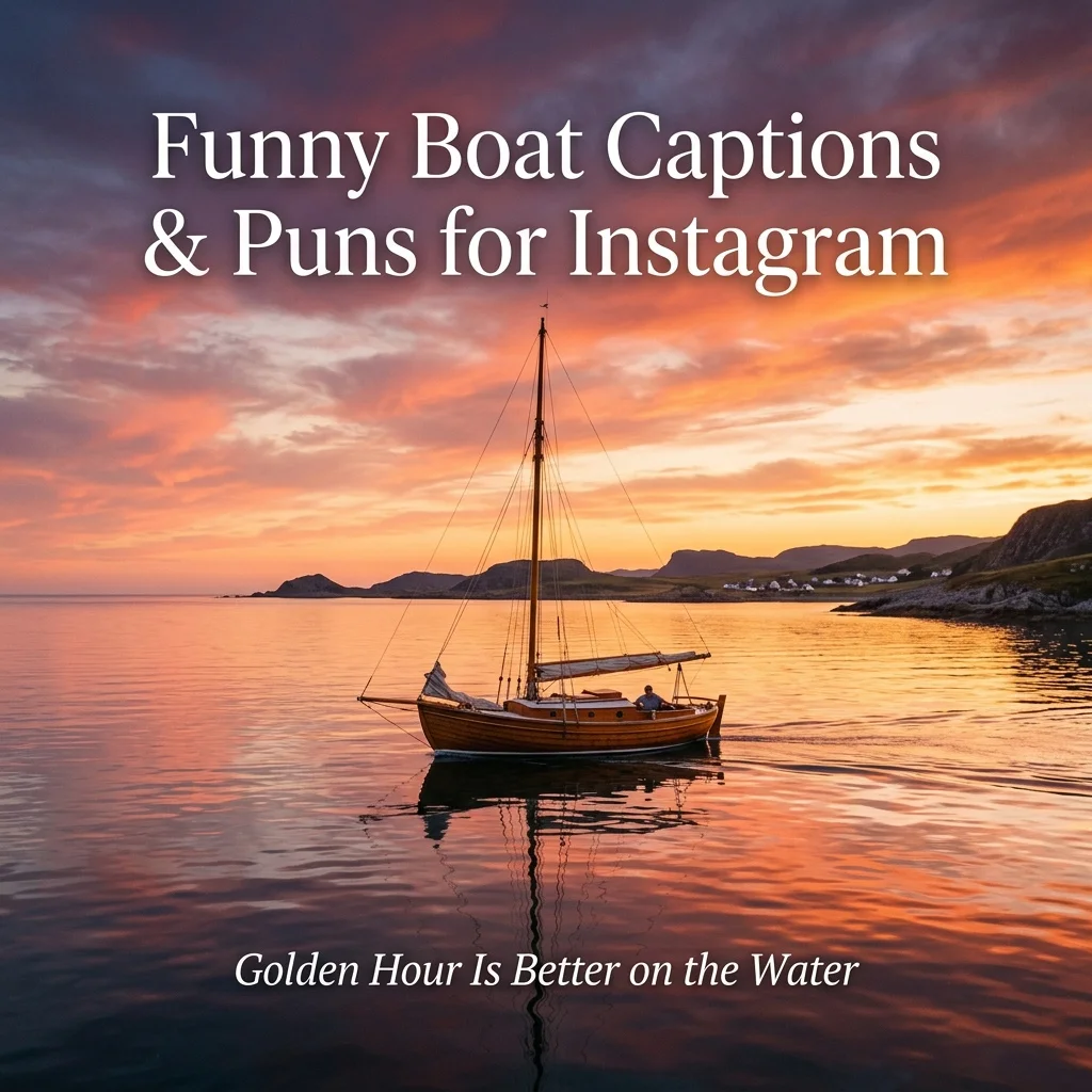 150+ Boat Captions for Instagram: Catchy, Funny & Aesthetic Captions for Your Next Adventure 4 Funny Boat Captions & Puns for Instagram