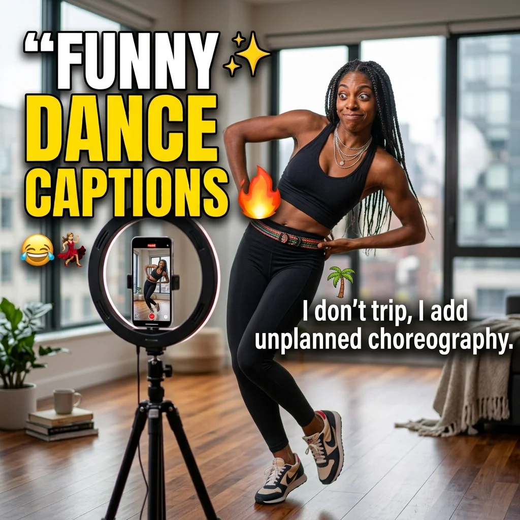 Funny & Cute Dance Captions for Instagram