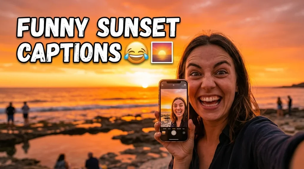 Funny Sunset Captions for Instagram