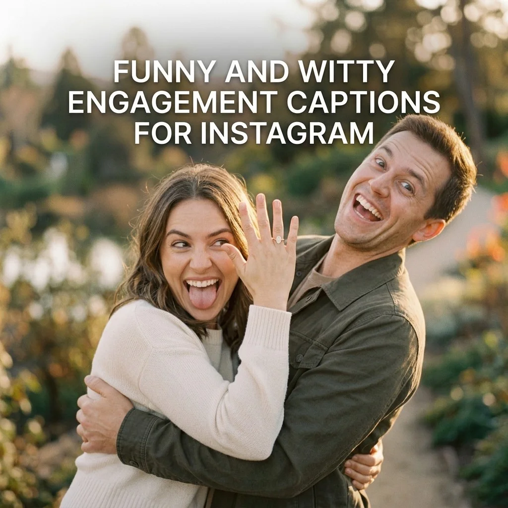 Engagement Photo Captions for Instagram: 200+ Romantic, Cute & Fun Ideas to Celebrate Your Love 4 Funny and Witty Engagement Captions for Instagram