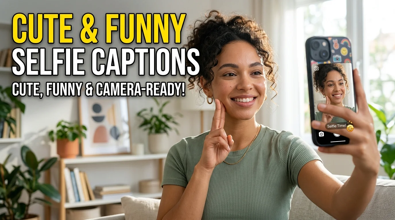 250+ Selfie Captions for Instagram: Cute, Funny & Clever Ideas
