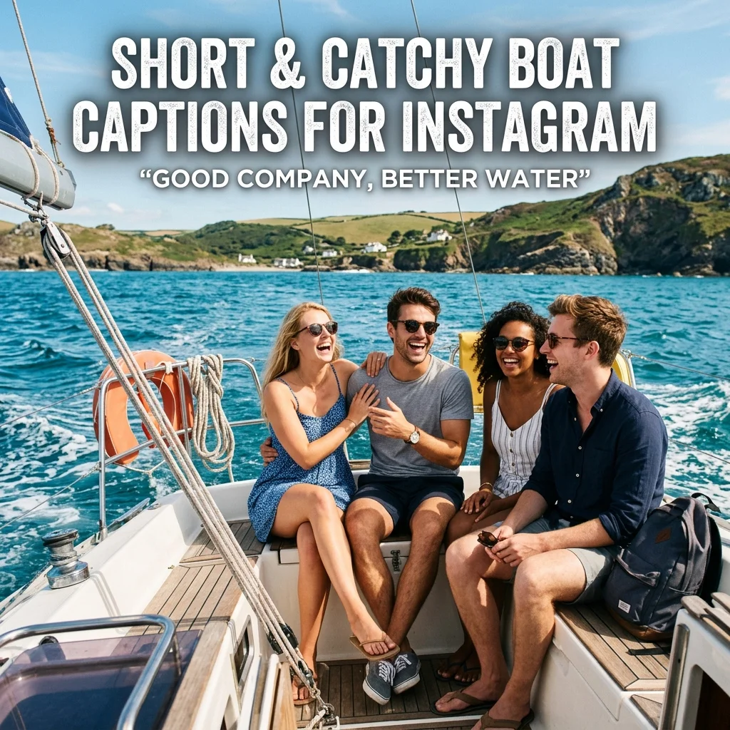 150+ Boat Captions for Instagram: Catchy, Funny & Aesthetic Captions for Your Next Adventure 3 Short & Catchy Boat Captions for Instagram