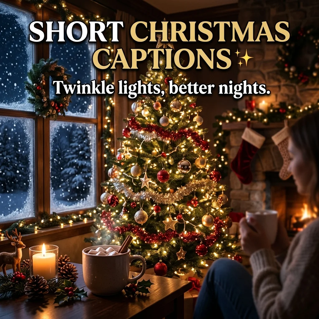 Short Christmas Captions and Aesthetic Vibe Ideas