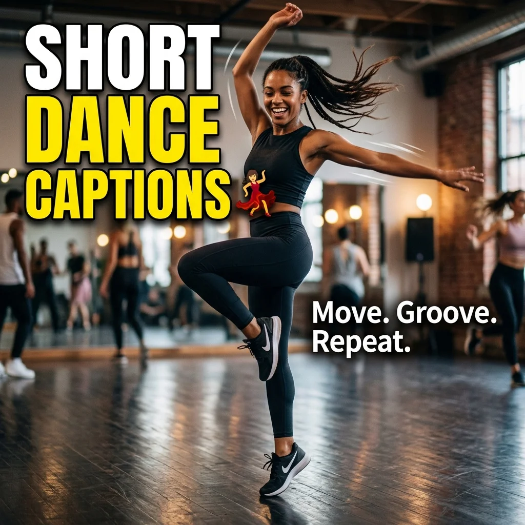 Short & Fun Dance Captions for Instagram