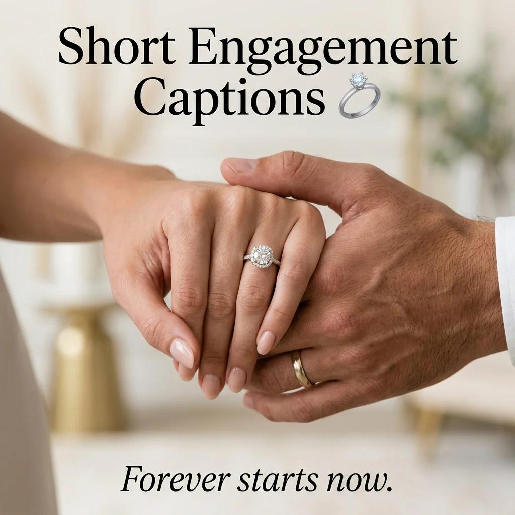 Short, Unique & Status-Style Engagement Captions