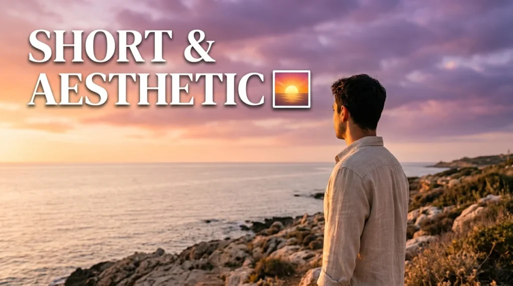 Short and Aesthetic Sunset Captions for Instagram