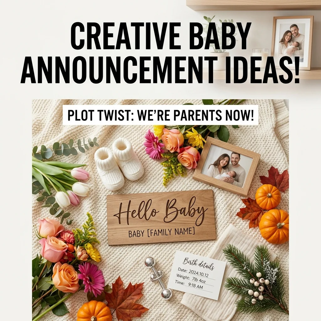 250+ Baby Announcement Captions for Instagram: Sweet, Funny & Heart warming Ideas 4 Unique Baby Announcement Ideas & Seasonal Captions