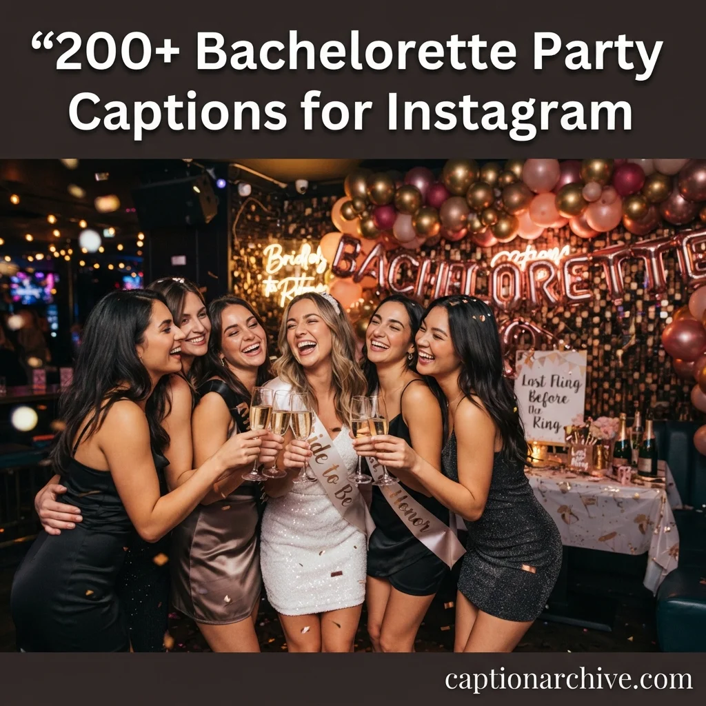 200+ Bachelorette Party Captions for Instagram to Make Your Squad's Photos Pop