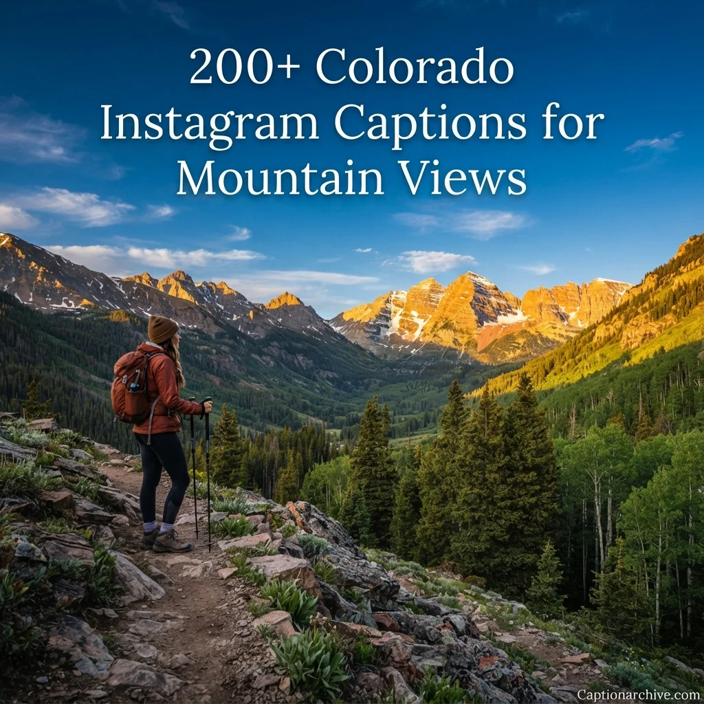 200+ Colorado Instagram Captions for Mountain Views, Adventures & Unforgettable Moments