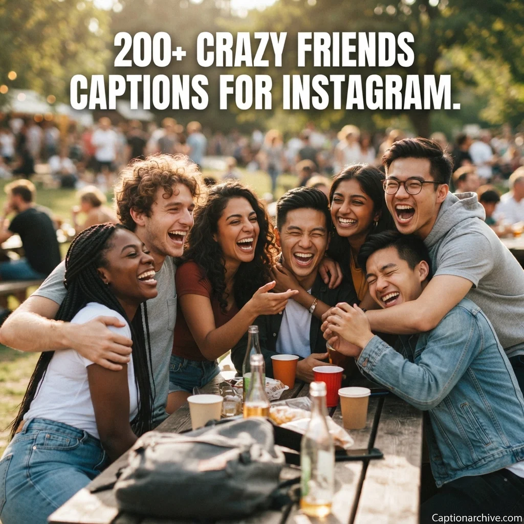200+ Crazy Friends Captions for Instagram: Funny, Wild & Unforgettable Lines
