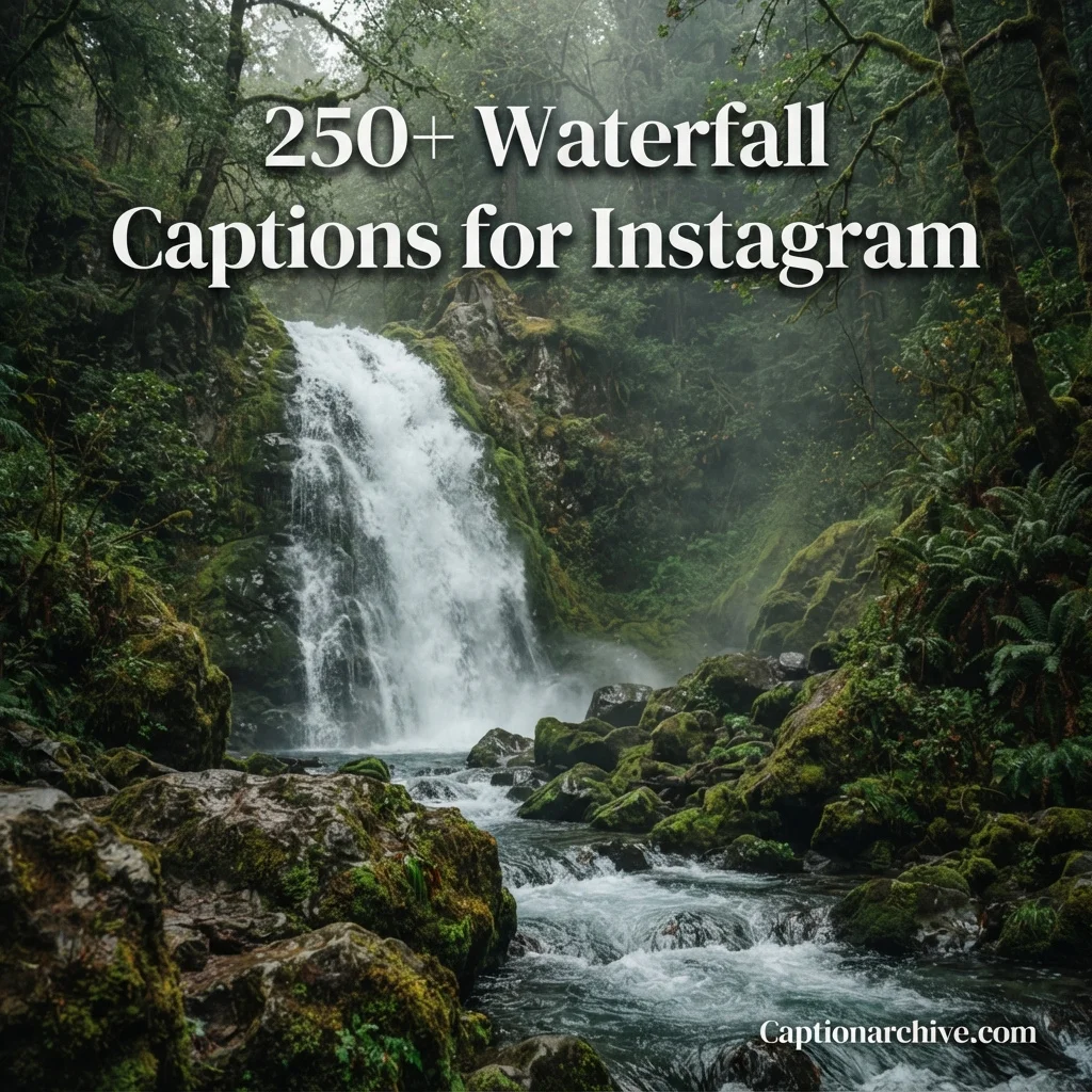 250+ Waterfall Captions for Instagram to Make Your Nature Photos Stand Out