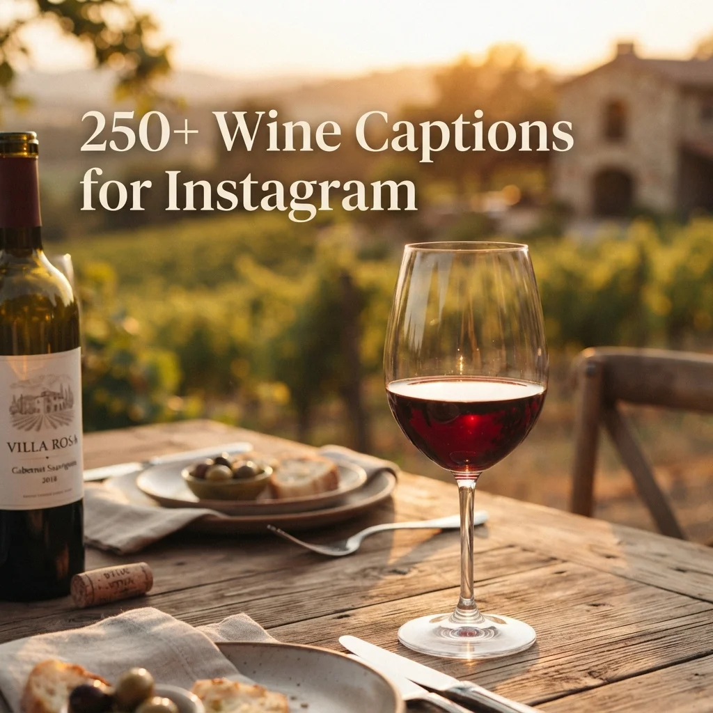 250+ Wine Captions for Instagram: Funny, Classy, Cute & Wine-Lover Quotes