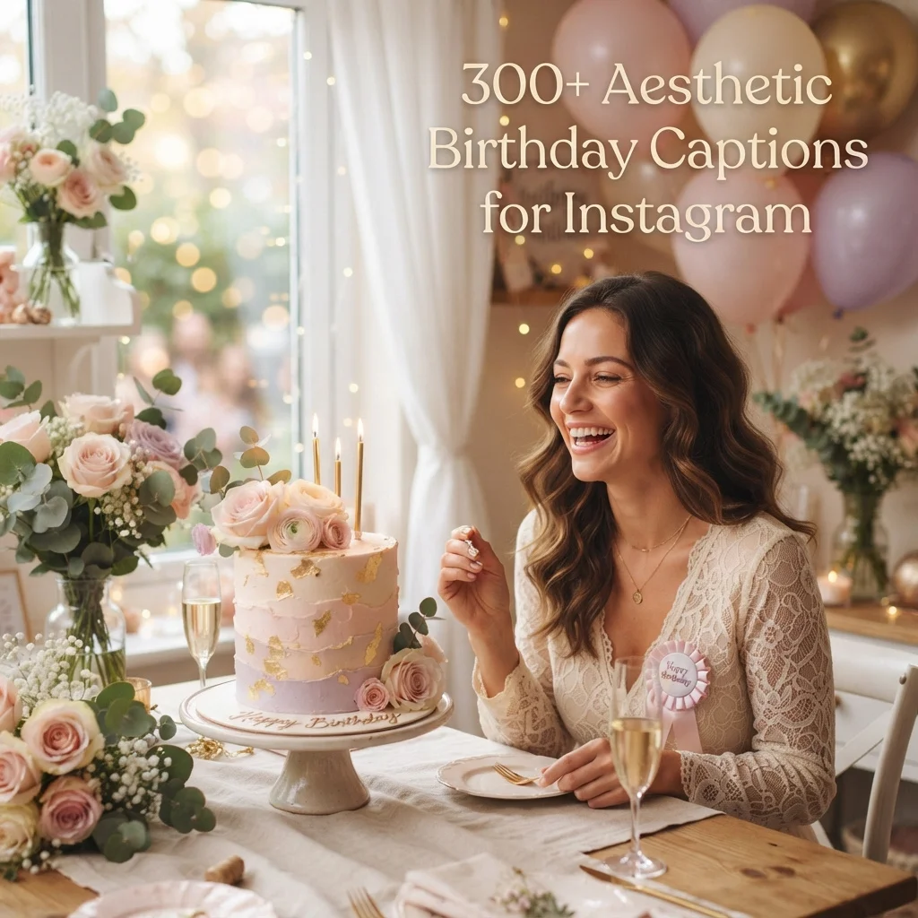 300+ Aesthetic Birthday Captions for Instagram: Cute, Classy & Trendy Ideas