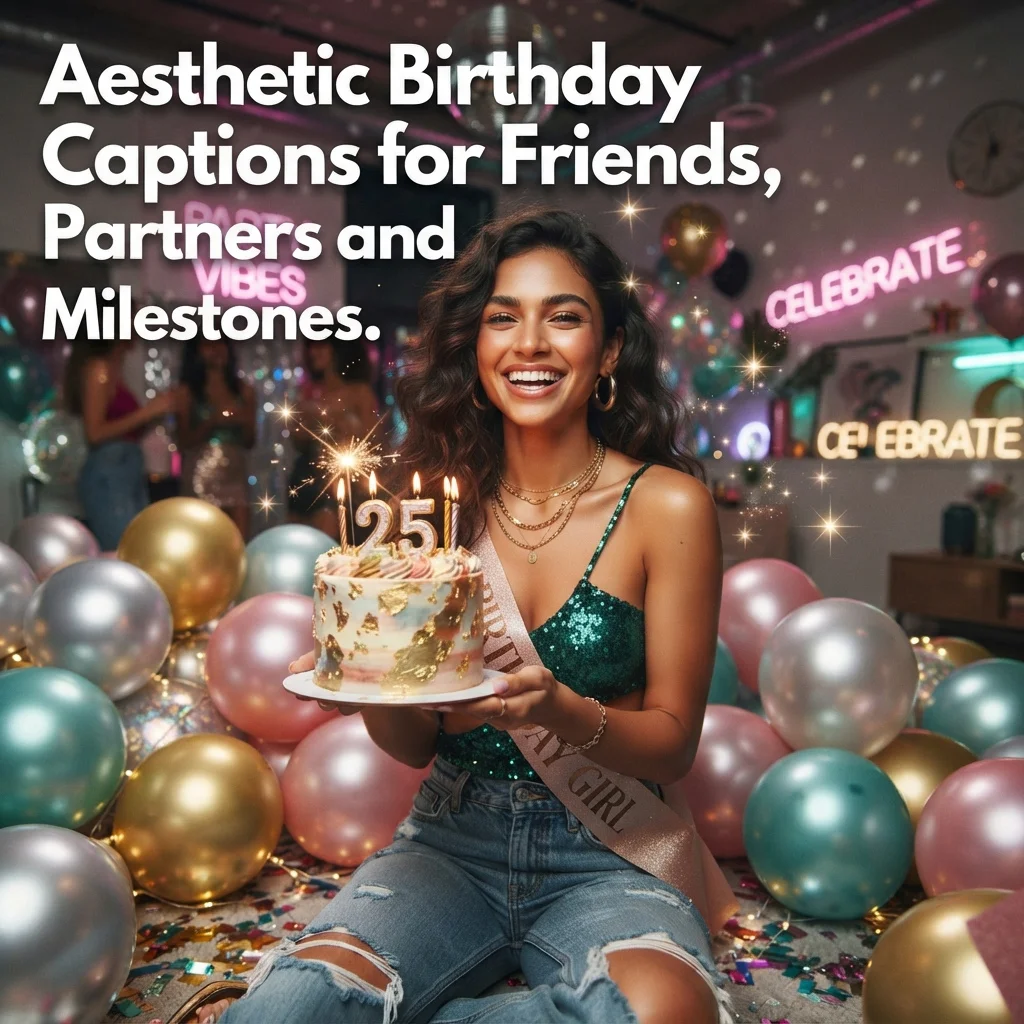 Aesthetic Birthday Captions for Friends, Partners and Milestones