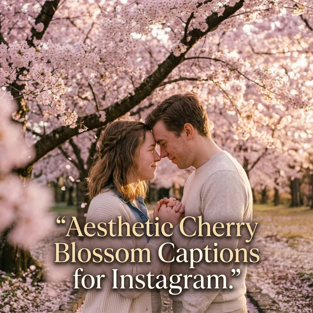 Aesthetic Cherry Blossom Captions for Instagram