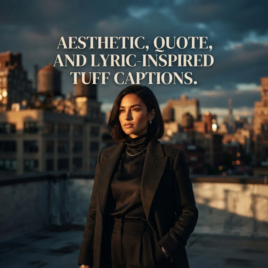 Aesthetic, Quote, and Lyric-Inspired Tuff Captions