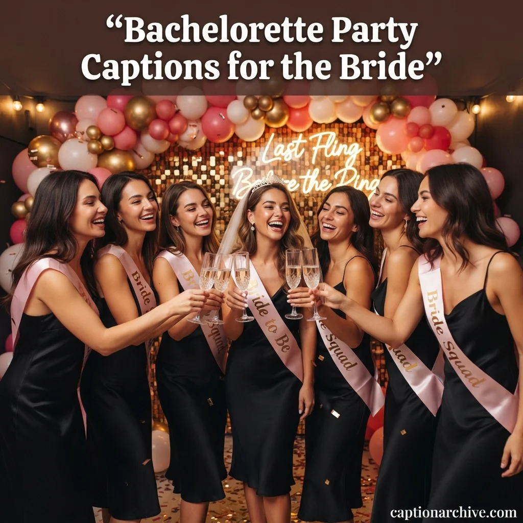 Bachelorette Party Captions for the Bride
