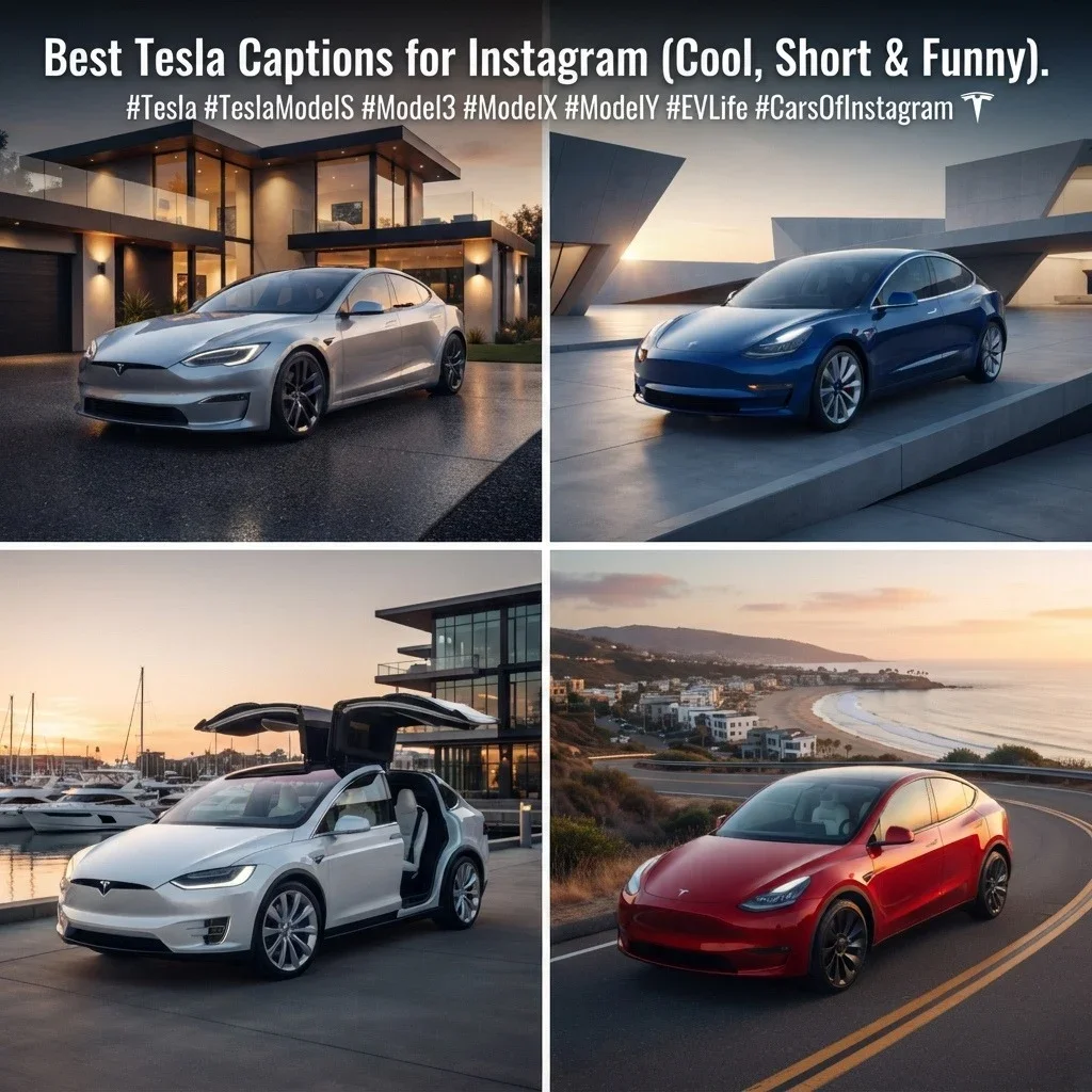 Best Tesla Captions for Instagram (Cool, Short & Funny)