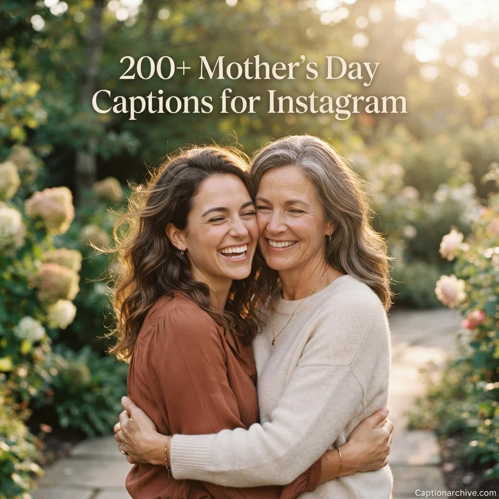 200+ Mother's Day Captions for Instagram to Celebrate Mom with Love, Laughter & Heartfelt Moments