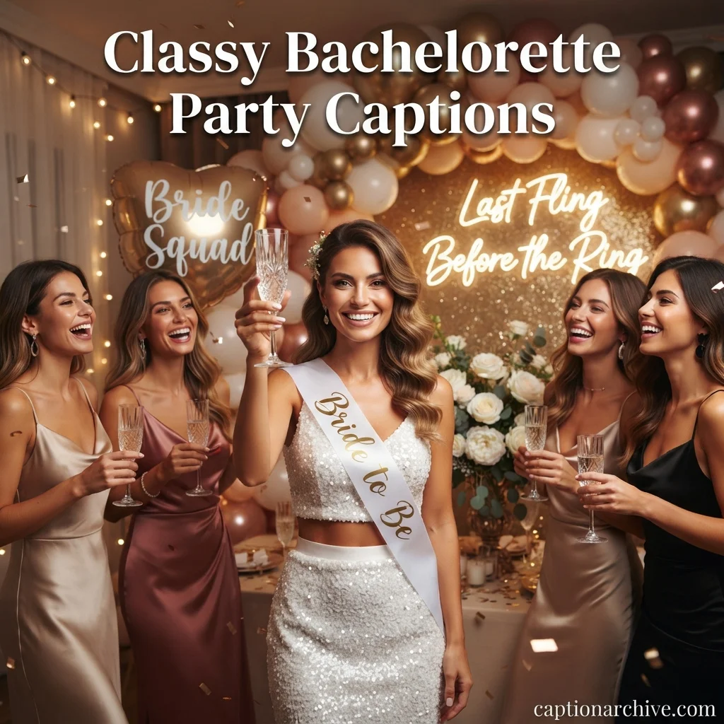 Classy Bachelorette Party Captions