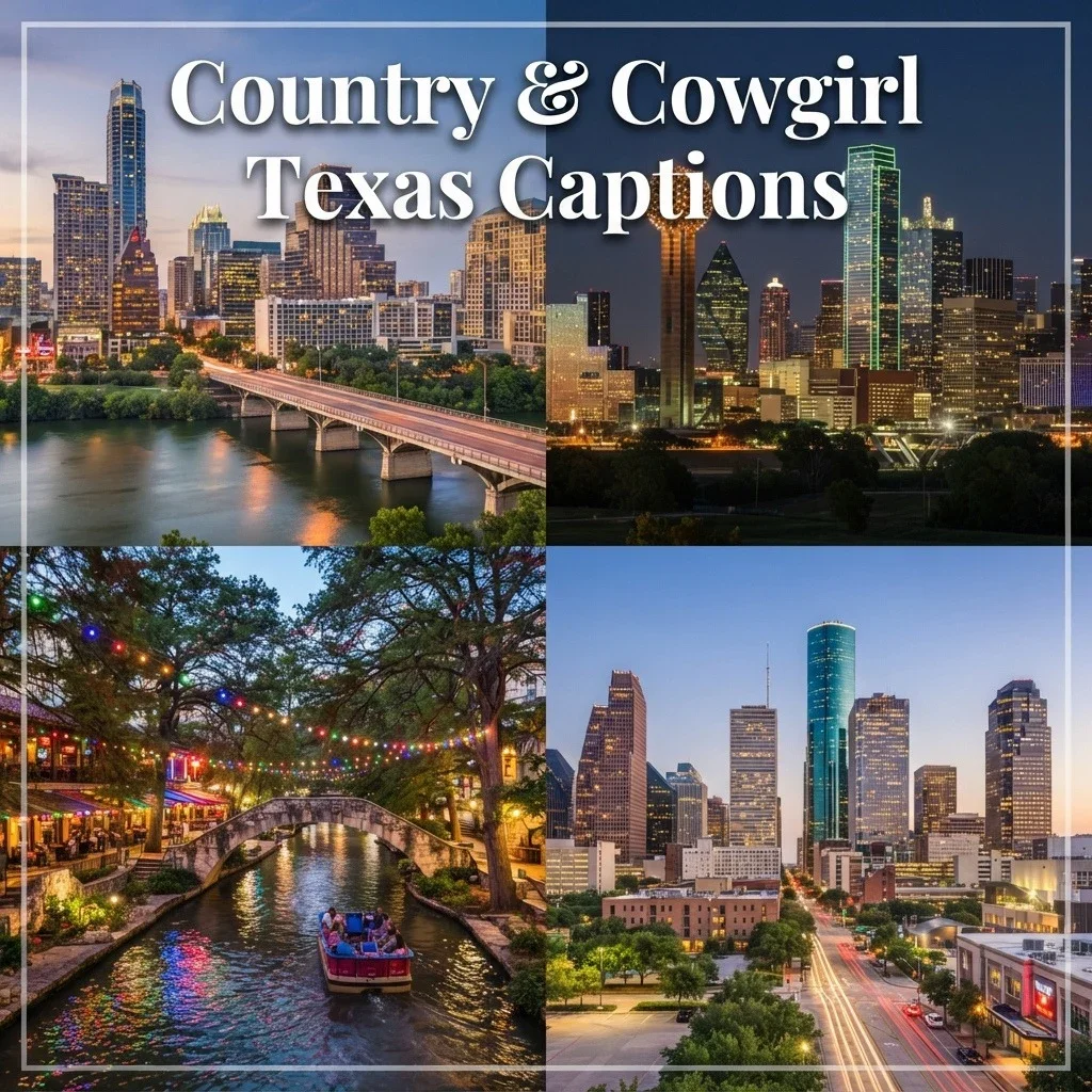 Country & Cowgirl Texas Captions