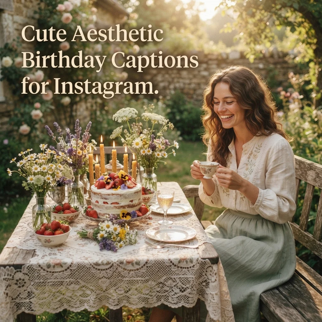 Cute Aesthetic Birthday Captions for Instagram