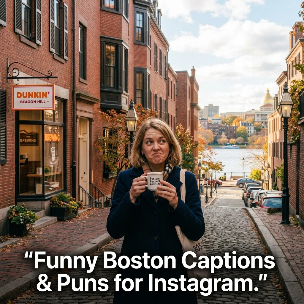 Funny Boston Captions & Puns for Instagram