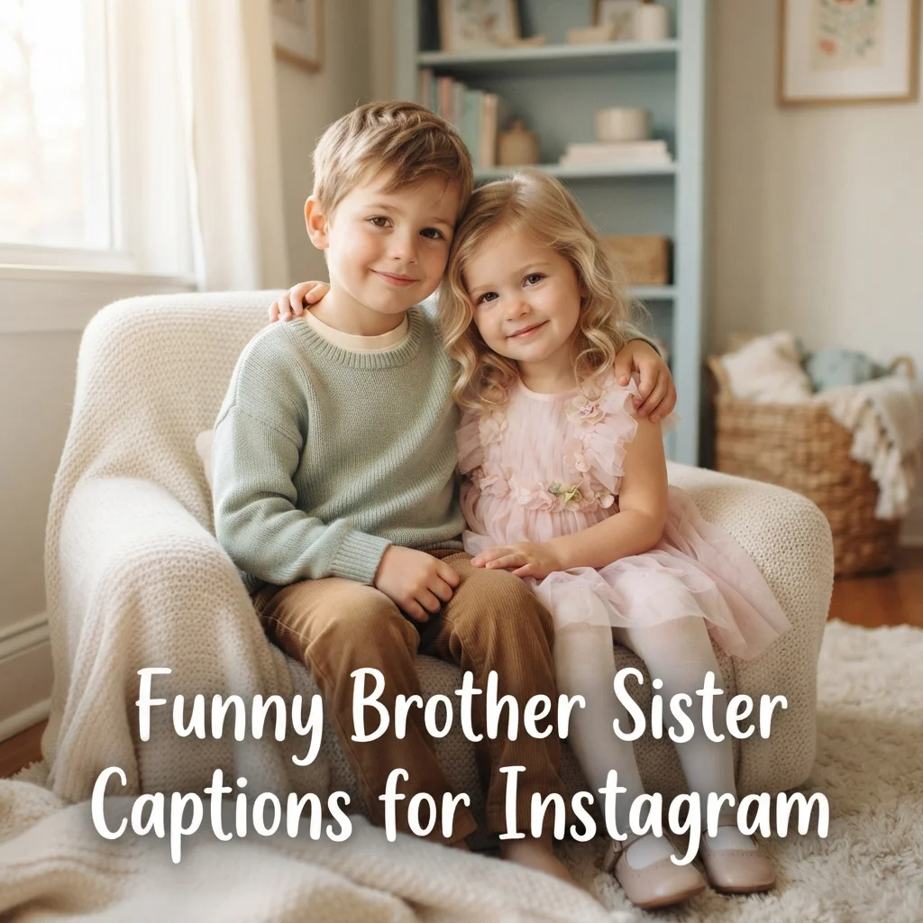 Funny Brother Sister Captions for Instagram
