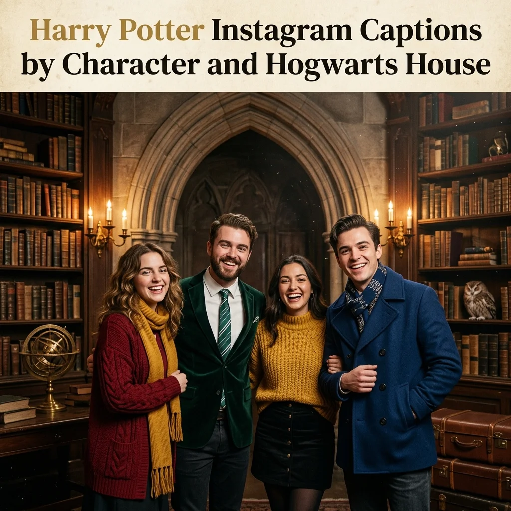 200+ Harry Potter Captions for Instagram to Make Your Posts Magical 3 Harry Potter Instagram Captions by Character and Hogwarts House