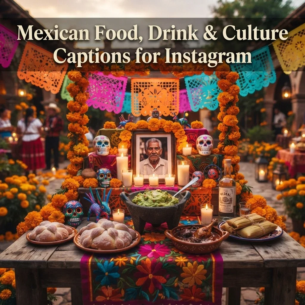 Mexican Food, Drink & Culture Captions for Instagram