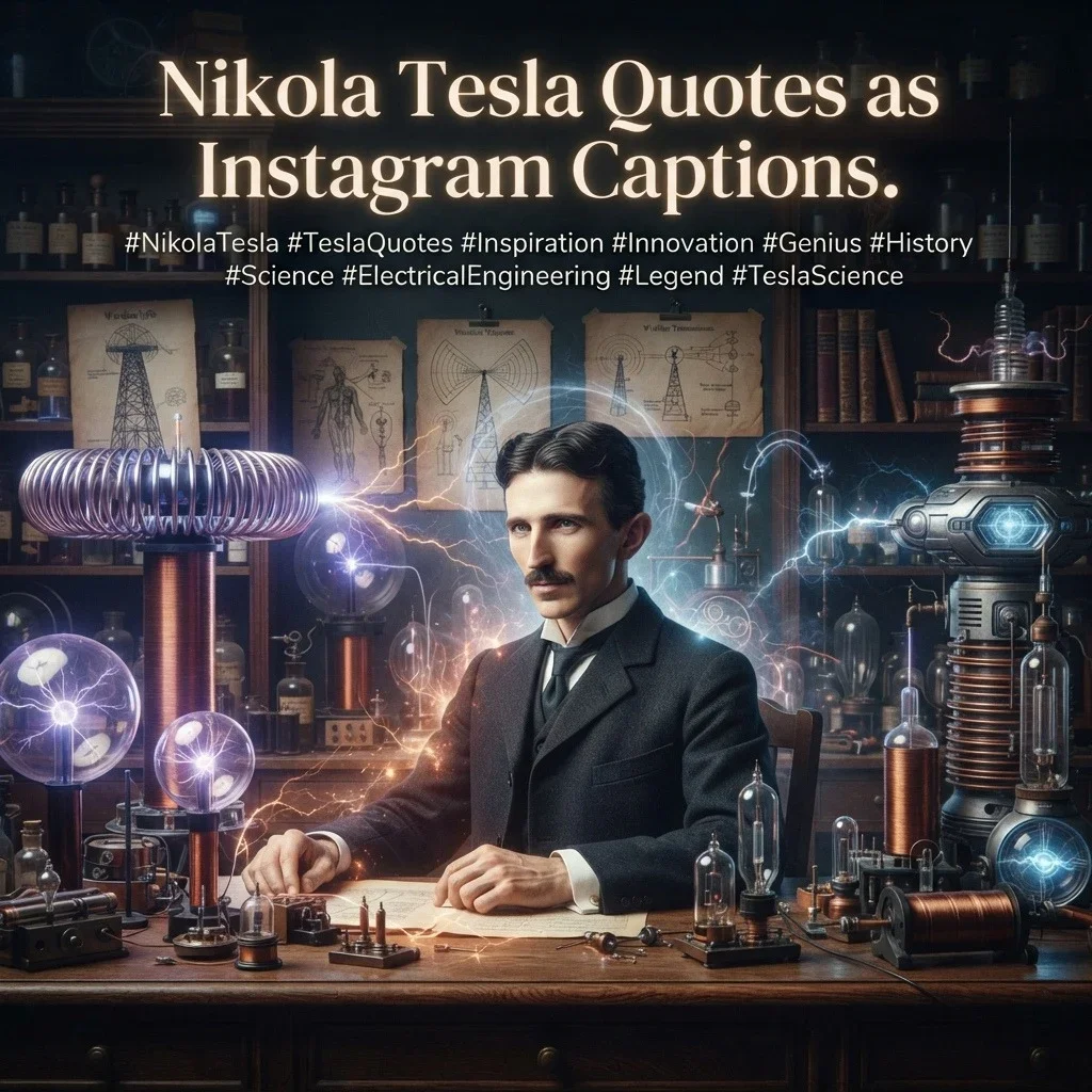 Nikola Tesla Quotes as Instagram Captions