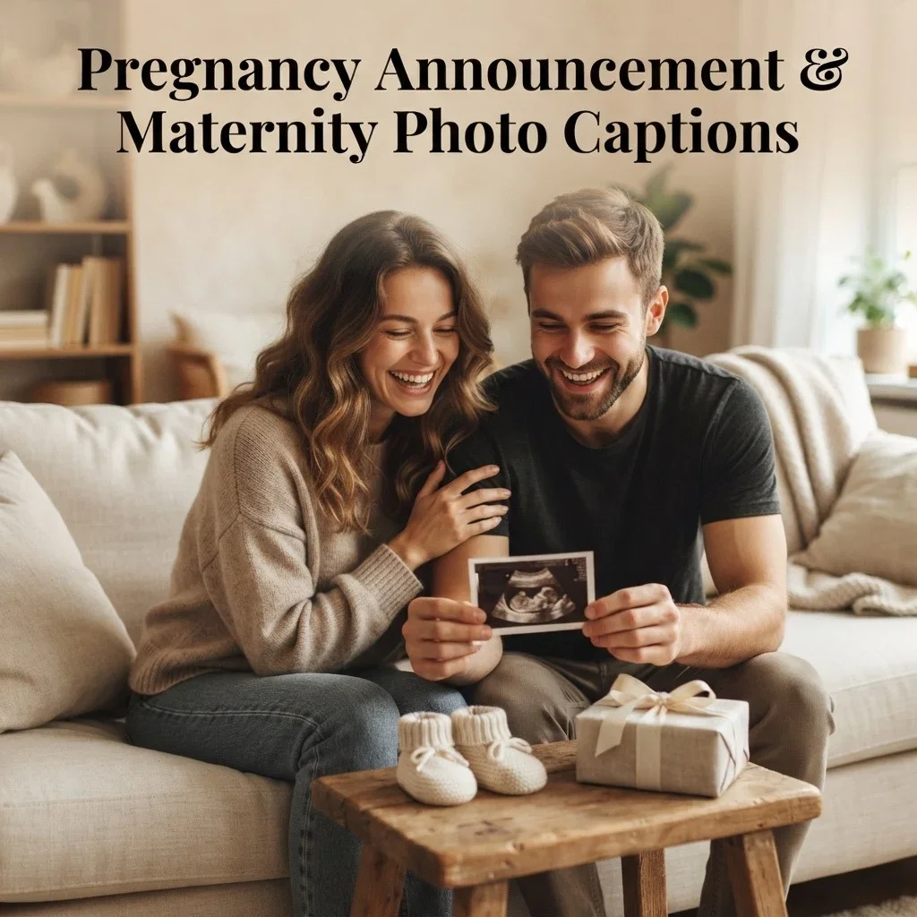 Pregnancy Announcement & Maternity Photo Captions