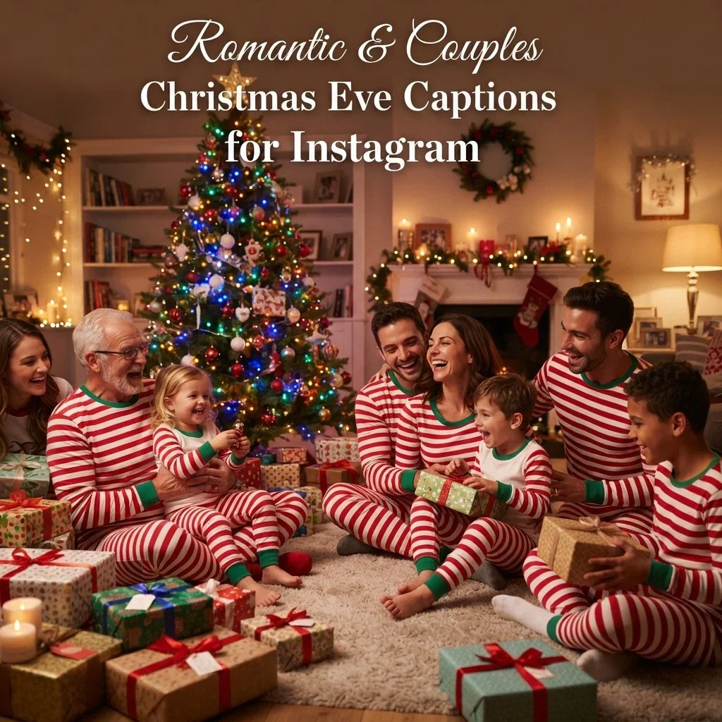 Romantic & Couples Christmas Eve Captions for Instagram