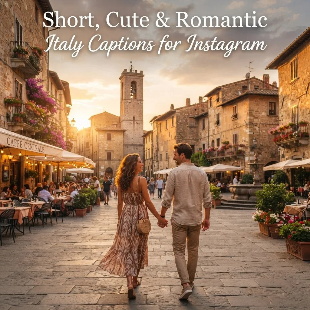 Short, Cute & Romantic Italy Captions for Instagram
