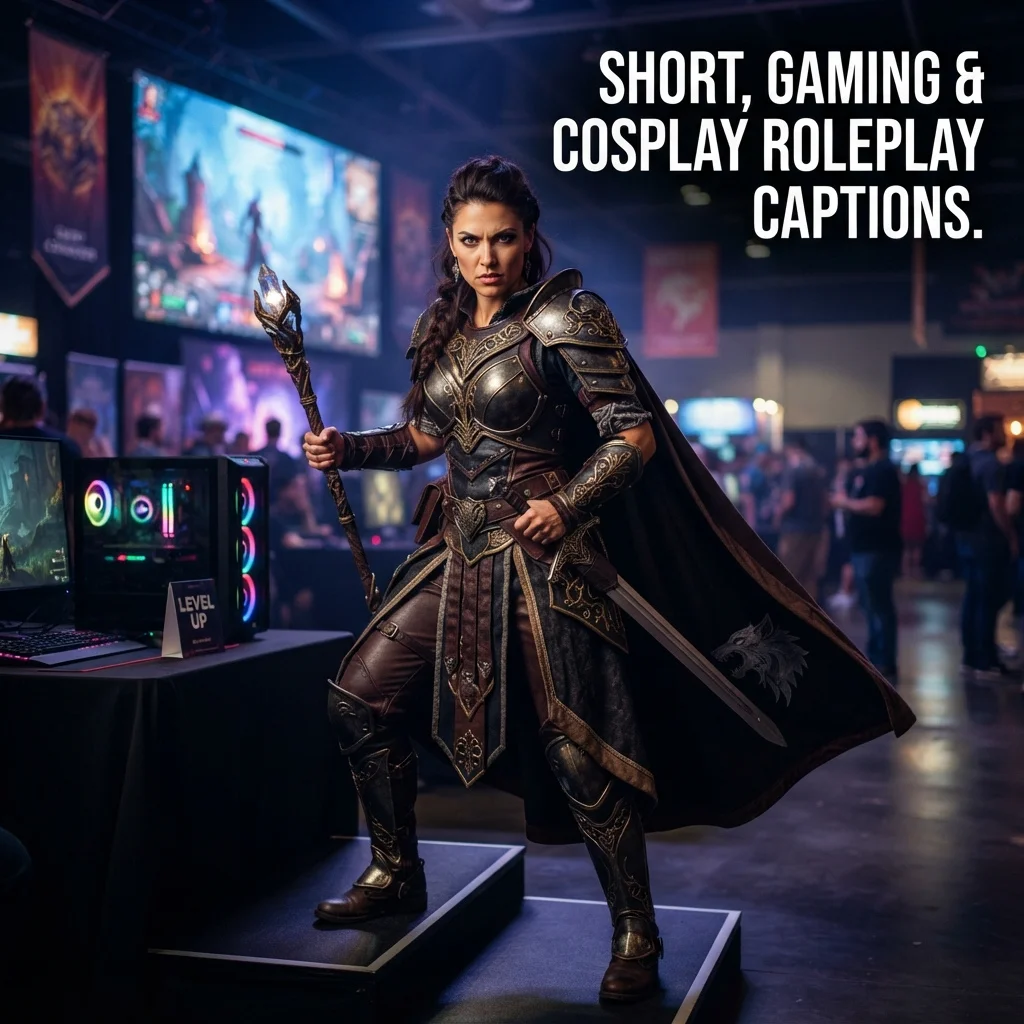 Short, Gaming & Cosplay Roleplay Captions