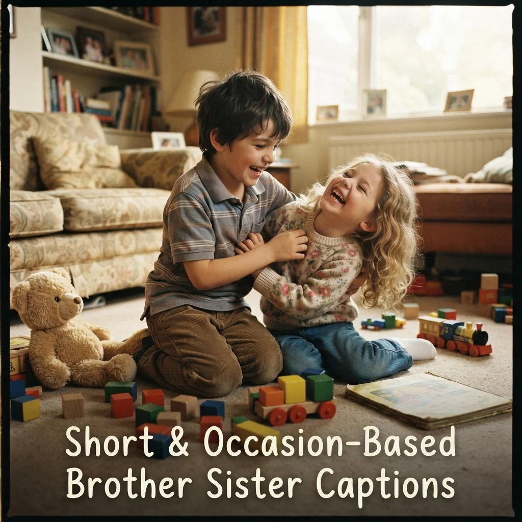 Short & Occasion-Based Brother Sister Captions