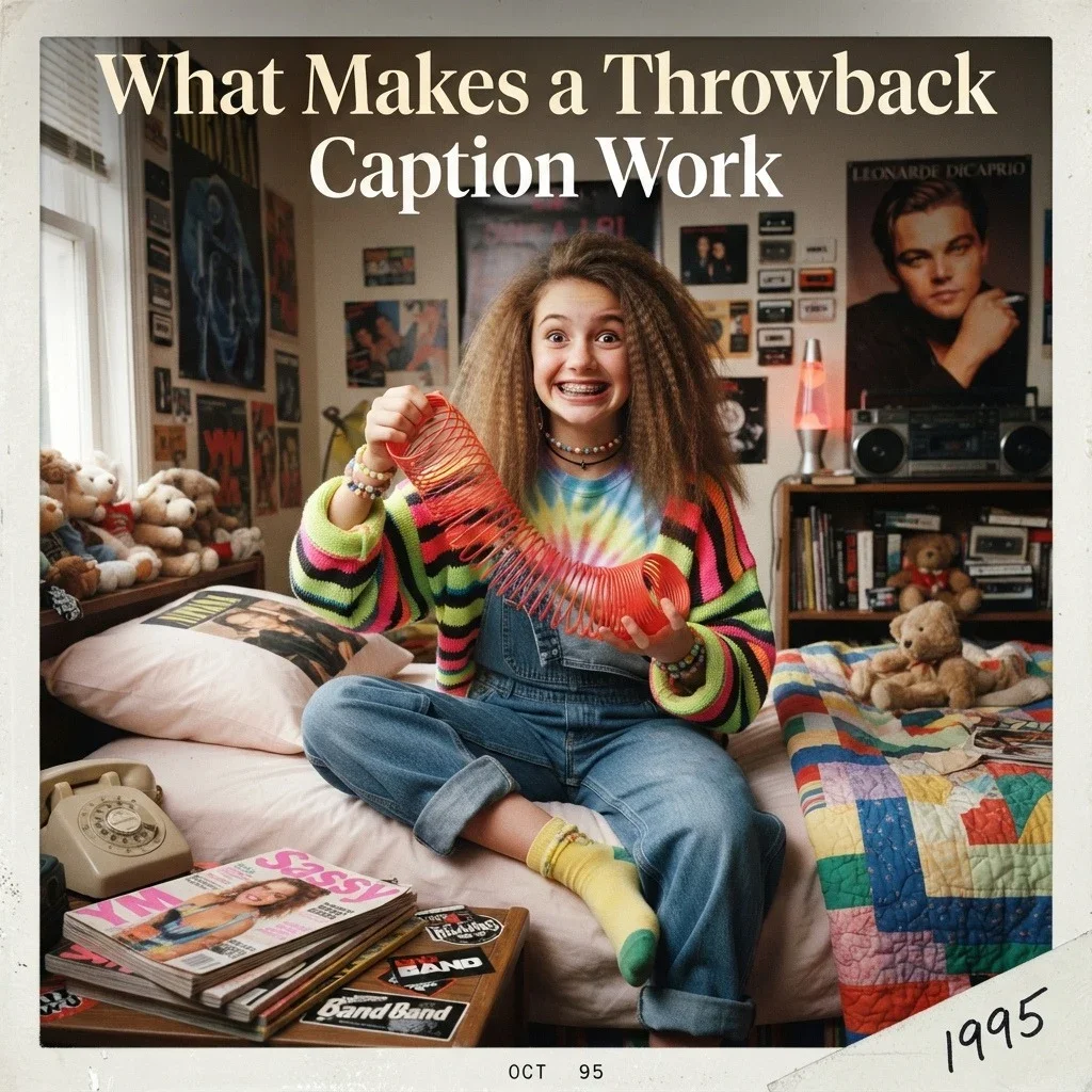 What Makes a Throwback Caption Work
