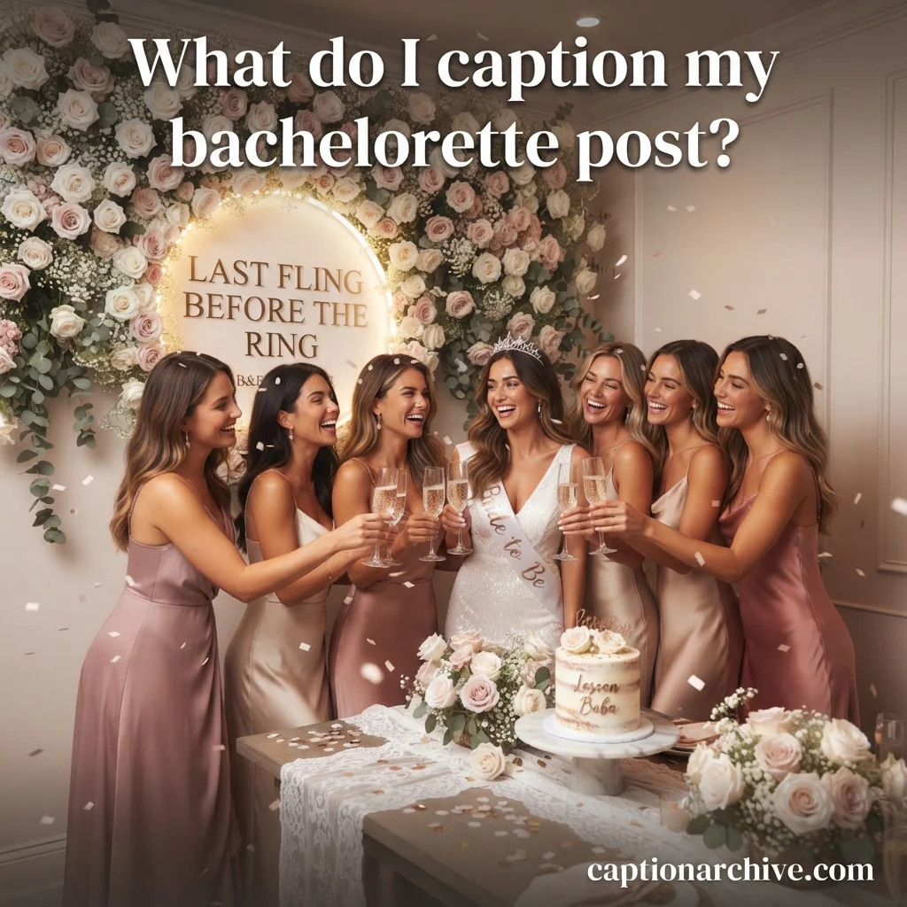 What do I caption my bachelorette post?