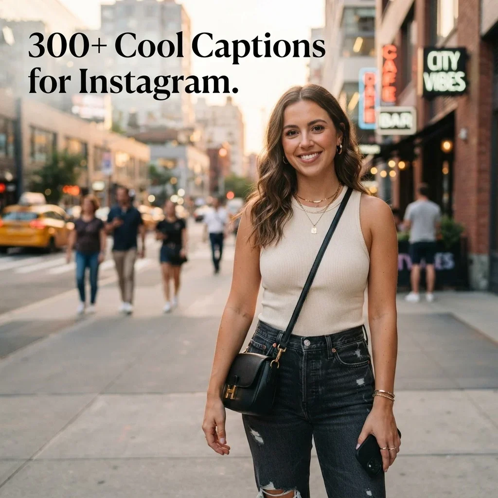 300+ Cool Captions for Instagram: Trendy, Stylish & Fun Ideas