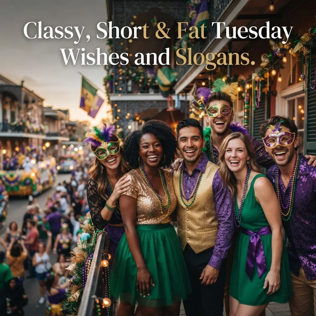 Classy, Short & Fat Tuesday Wishes and Slogans