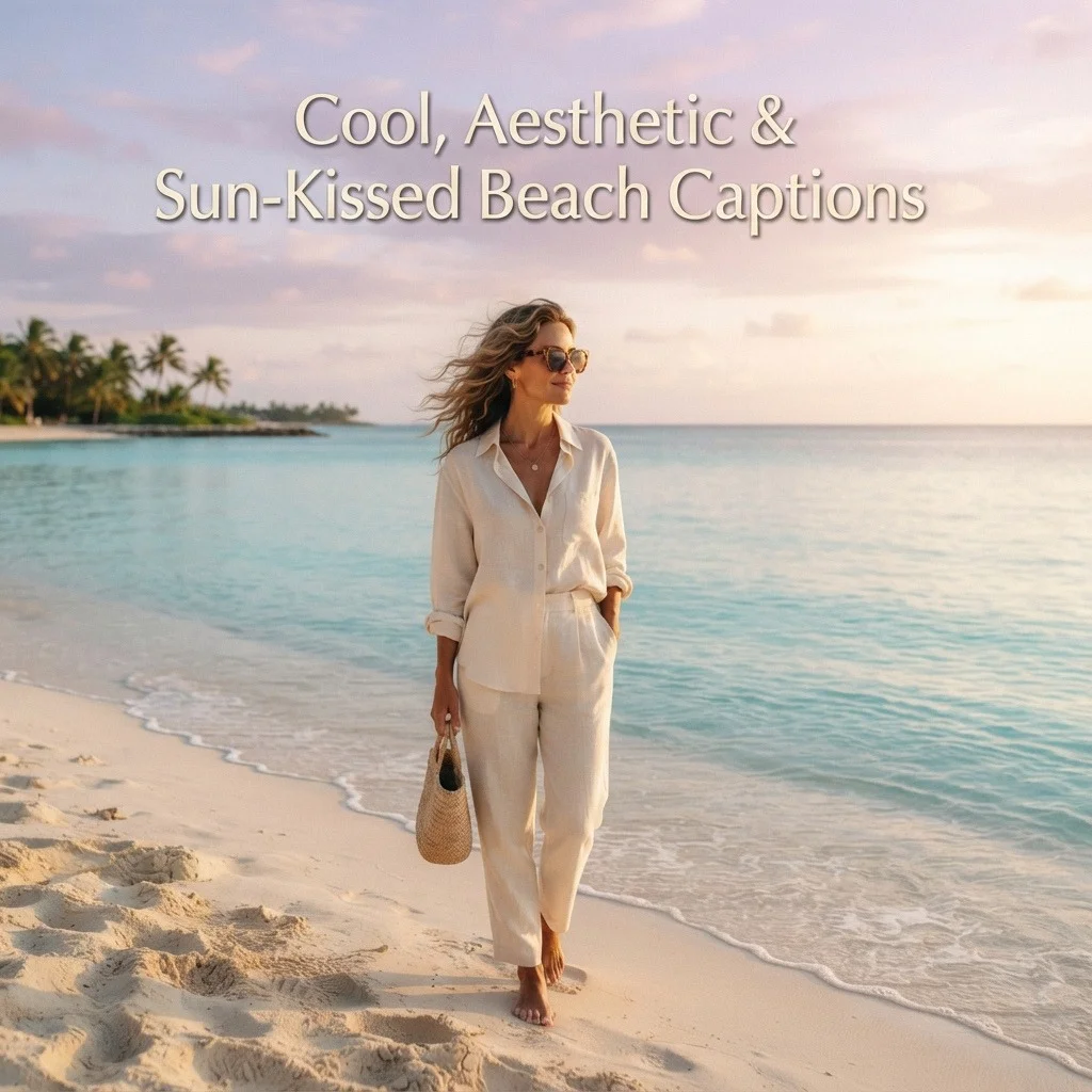 Cool, Aesthetic & Sun-Kissed Beach Captions